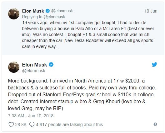 马斯克谈早年经历:17岁只带2000美元来美国